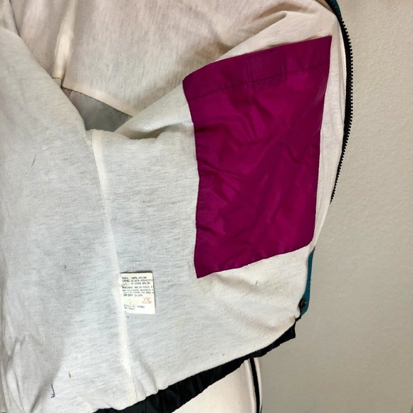 Super 90s Purple and Black Windbreaker Jacket -‎ Size Unisex Medium - Picture 10 of 11